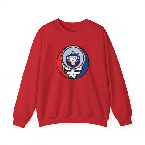 Grateful Dead - Toronto Blue Jays Stealie Grateful Dead Crewneck Sweatshirt - MLB - StealieShop