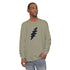 Grateful Dead - Black Bolt Garment-Dyed Long Sleeve T-Shirt - StealieShop