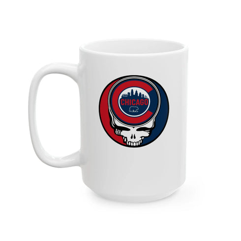 Grateful Dead - Chicago Cubs Stealie Ceramic Mug - MLB - StealieShop