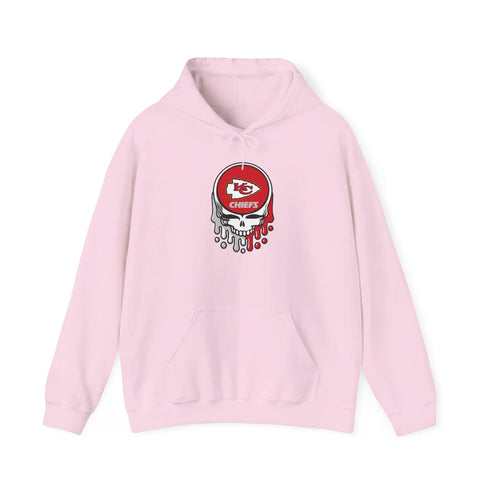 Grateful Dead - The Gridiron Collection: Kansas City Chiefs Grateful Dead Hooded Sweatshirt - StealieShop