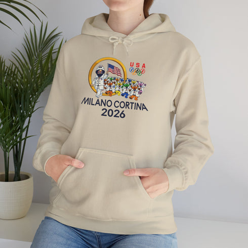 Opening Ceremony" Jerry and The Bears 2026 Milano Cortina Olympics Unisex Heavy Blend Grateful Dead Hoodie