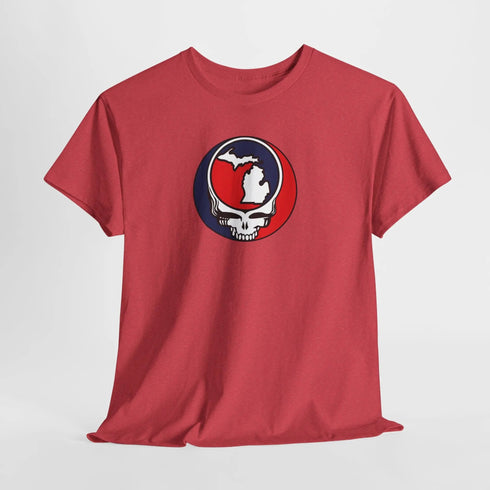 Michigan Map Stealie Grateful Dead T-Shirt