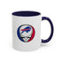 Grateful Dead - The Gridiron Collection: Buffalo Bills Grateful Dead Stealie Coffee Mug - StealieShop