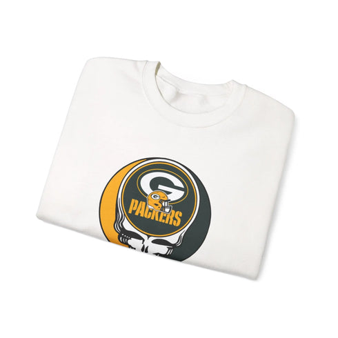 Green Bay Packers Original Grateful Dead Stealie Crewneck Sweatshirt