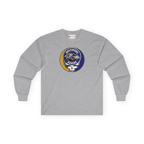Baltimore Ravens Grateful Dead Long Sleeve Tee Printify