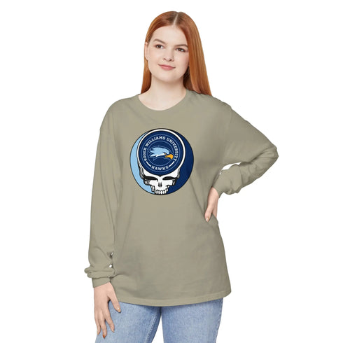 Roger Williams University Garment-Dyed Long Sleeve T-Shirt StealieShop
