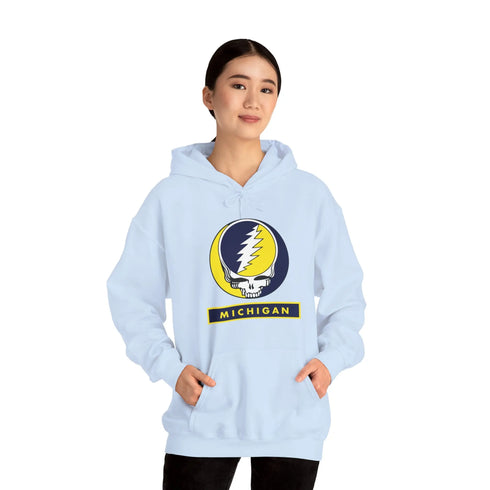 University of Michigan Grateful Dead Unisex Heavy Blend Hoodie StealieShop