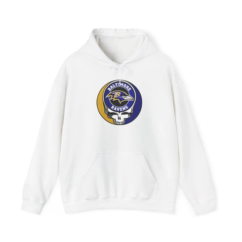 Baltimore Ravens Stealie Grateful Dead Hooded Sweatshirt - NFL
