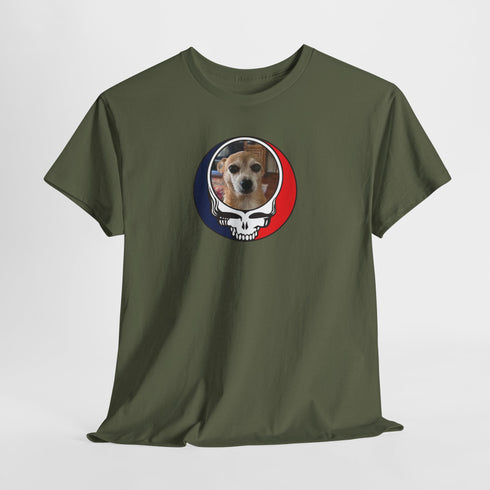 Custom Dog Stealie Unisex Grateful Dead T-Shirt (76)