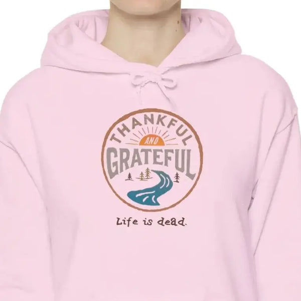 Life is dead. Thankful and Grateful Unisex Heavy Blend Hoodie - Thanksgiving
