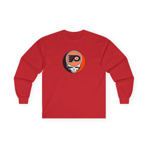 Phildelphia Flyers Grateful Dead Long Sleeve Tee StealieShop