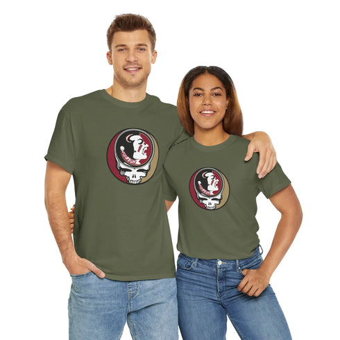 Grateful Dead - Florida State University "Chief Osceola" Stealie Grateful Dead Unisex Heavy Cotton Tee - StealieShop