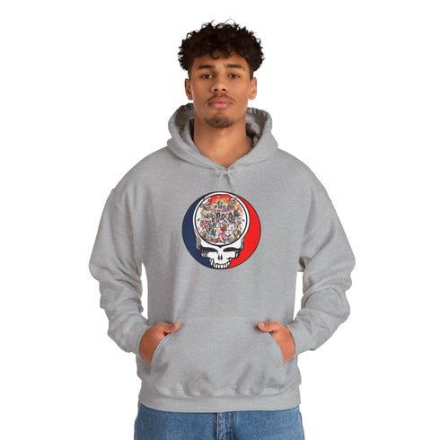 Grateful Dead - Ramones Stealie Unisex Heavy Blend Hoodie - StealieShop
