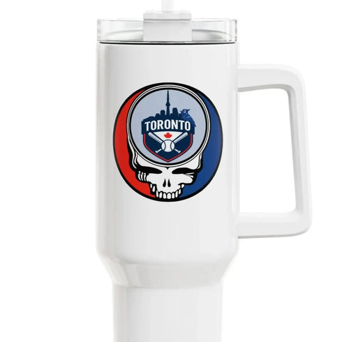 Grateful Dead - Toronto Blue Jays "Fat Man" Tumbler,  Double Insulated 40oz Travel Mug - StealieShop