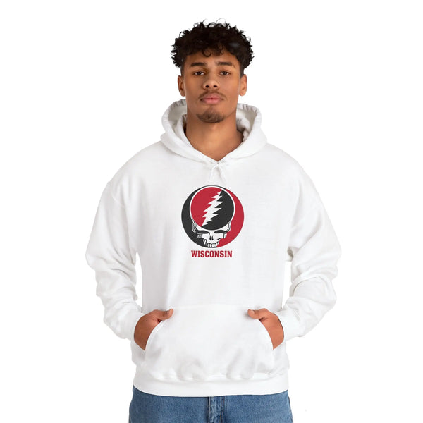 University of Wisconsin Grateful Dead Unisex Heavy Blend Hoodie - Hooded Sweatshirt StealieShop