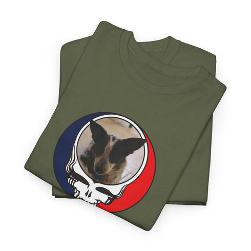 Custom Dog Stealie Unisex Grateful Dead T-Shirt (138)