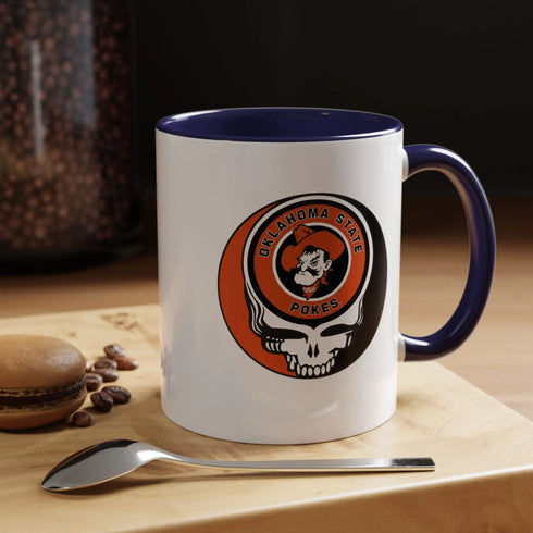 Oklahoma State University Grateful Dead Stealie Coffee Mug (11oz or 15oz) - StealieShop