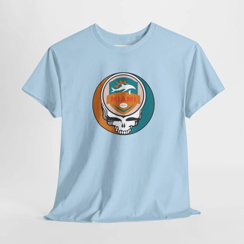 Grateful Dead - Miami Football Steal Your Face T-Shirt - Dolphins / NFL - StealieShop