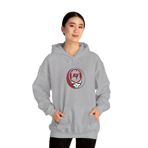 Tampa Bay Bucaneers Grateful Dead Hooded Sweatshirt - NFL Fan Apparel - StealieShop