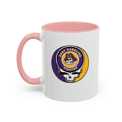 East Carolina University Pirates Grateful Dead Stealie Coffee Mug (11oz or 15oz) - StealieShop