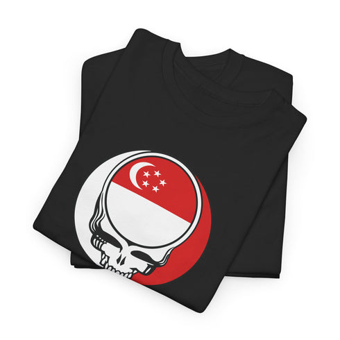 Singapore Flag Stealie Unisex Grateful Dead T-Shirt