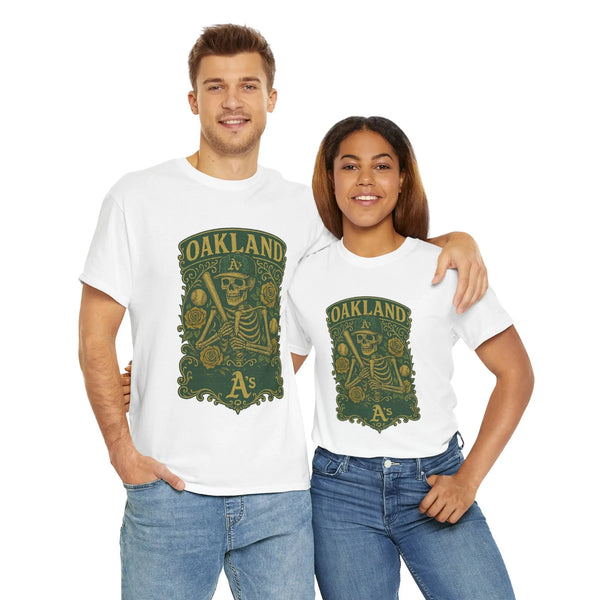 Grateful Dead - Oakland A's Retro Poster Art T-shirt - StealieShop