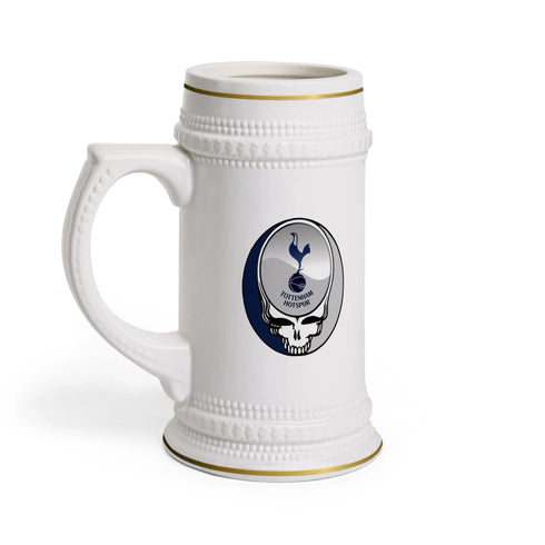 Tottenham Hotspur Grateful Dead Stealie Beer Stein Mug - StealieShop