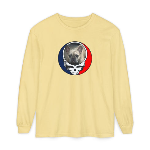 Custom Dog Garment-Dyed Long Sleeve T-Shirt (59)