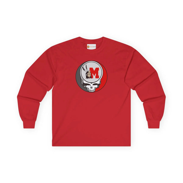 Miami of Ohio Redskins Grateful Dead Long Sleeve Tee StealieShop