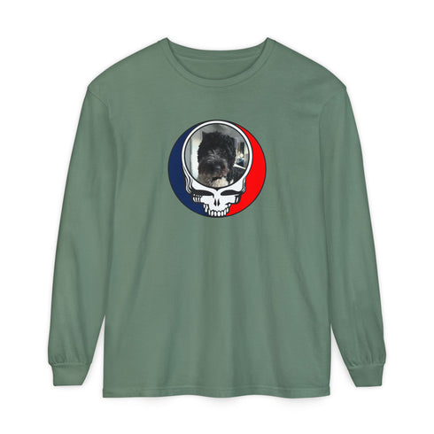 Custom Dog Garment-Dyed Long Sleeve T-Shirt (120)