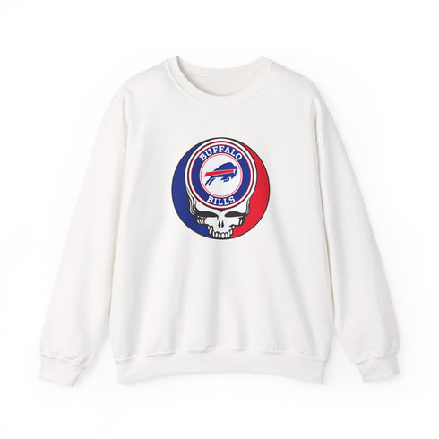 Buffalo Bills Logo Grateful Dead Crewneck Grateful Dead Sweatshirt
