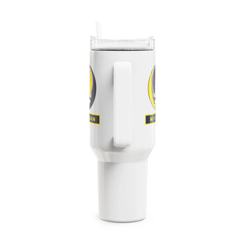 Grateful Dead - University of Michigan Stealie "Fat Man" Tumbler, Double Insulated 40oz Travel Mug - StealieShop