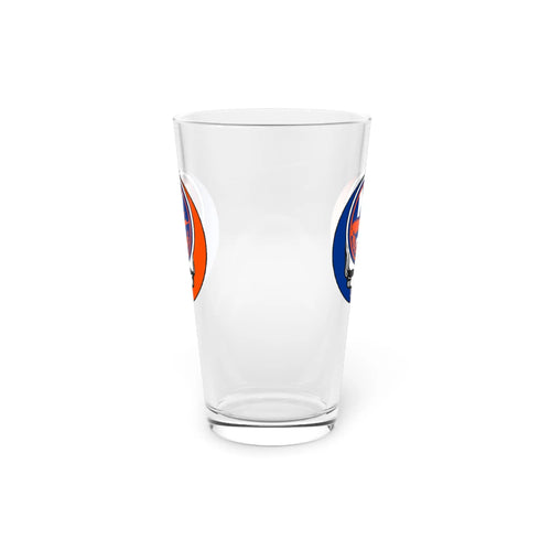 New York Islanders Grateful Dead Stealie 16oz Pint Glass StealieShop