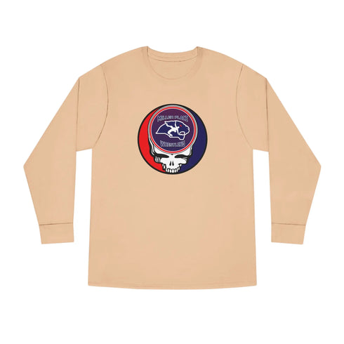 Grateful Dead - Miller Place Wrestling Stealie Long Sleeve Crewneck Tee - StealieShop