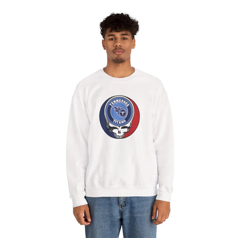 Grateful Dead - Tennessee Titans Grateful Dead Stealie Crewneck Sweatshirt - StealieShop