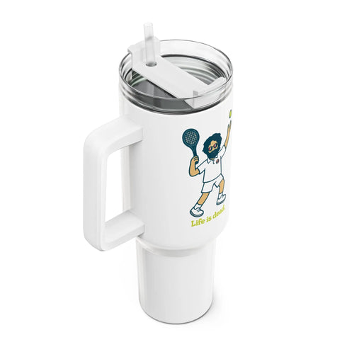 Grateful Dead - Servin' Jerry Life is dead. "Fat Man" Tumbler, Double Insulated 40oz Travel Mug - StealieShop