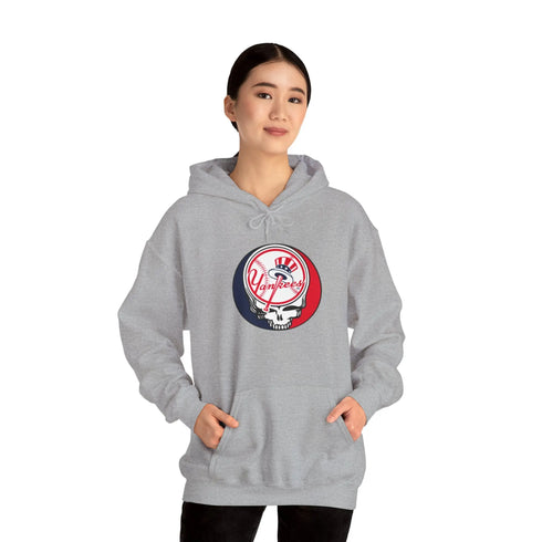 New York Yankees Grateful Dead Unisex Heavy Blend Hoodie - MLB - StealieShop