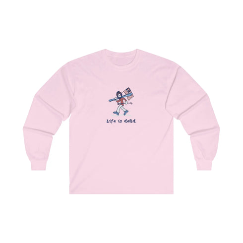 Life is dead. Skier Jerry - Grateful Dead Long Sleeve Tee - StealieShop