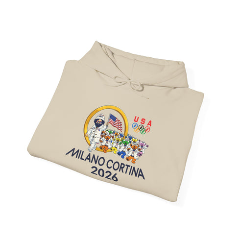 Opening Ceremony" Jerry and The Bears 2026 Milano Cortina Olympics Unisex Heavy Blend Grateful Dead Hoodie