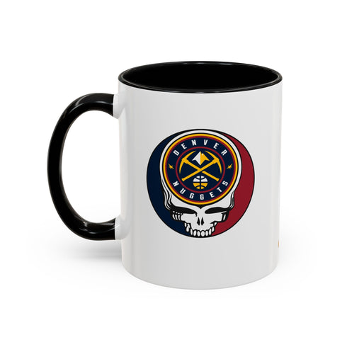 Grateful Dead - Denver Nuggets Grateful Dead Stealie Coffee Mug (11oz or 15oz) - StealieShop