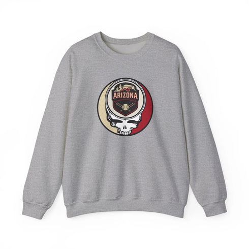 Grateful Dead - Arizona Diamondbacks Stealie Grateful Dead Crewneck Sweatshirt - MLB - StealieShop