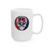 Grateful Dead - New England Patriots Stealie Ceramic Coffee Mug - NFL - StealieShop