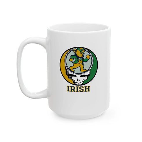 Grateful Dead - The Irish Dancing Leprechaun Stealie Ceramic Mug 15 ounce - StealieShop