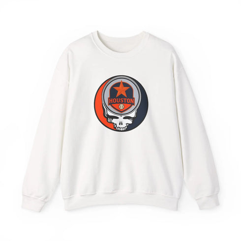 Grateful Dead - Houston Astros Stealie Grateful Dead Crewneck Sweatshirt - MLB - StealieShop