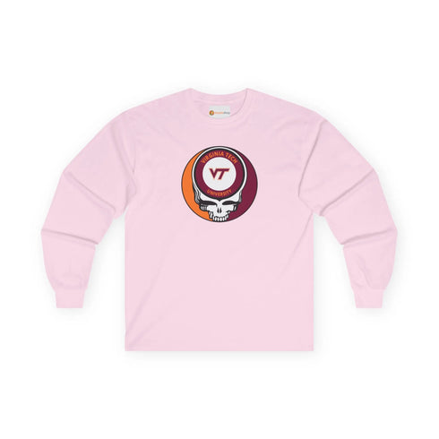Virginia Tech Grateful Dead Long Sleeve Tee StealieShop