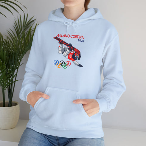 'Snowboardin' Jerry' 2026 Milano Cortina Olympics Unisex Heavy Blend Hoodie