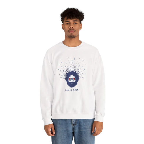 Grateful Dead - Jerry's Bursting With Music | Life is dead. Crewneck Sweatshirt - StealieShop