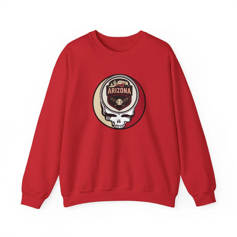 Grateful Dead - Arizona Diamondbacks Stealie Grateful Dead Crewneck Sweatshirt - MLB - StealieShop