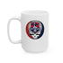Grateful Dead - New England Patriots Stealie Ceramic Coffee Mug - NFL - StealieShop