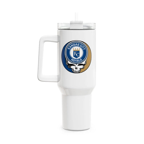 Grateful Dead - Kansas City Royals "Fat Man" Tumbler, Double Insulated 40oz Travel Mug - StealieShop